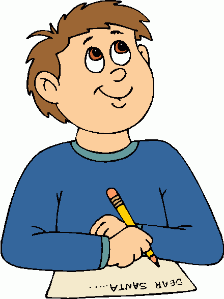 Free clip art children writing free clipart images 2