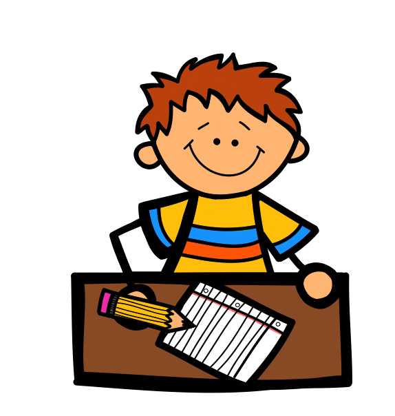 Free clip art children writing free clipart images