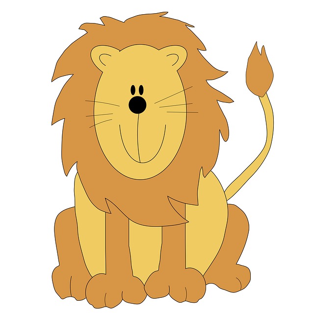Free illustration lion clip art cartoon wildlife free image