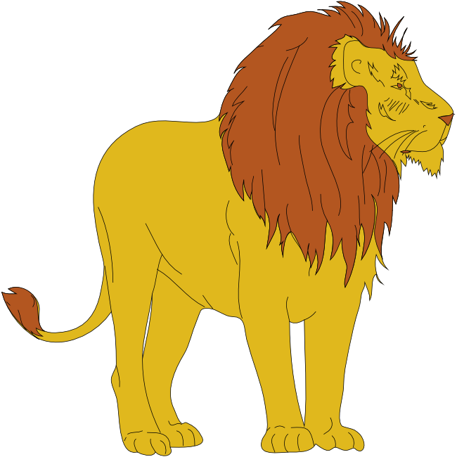 Free lion clipart and animations
