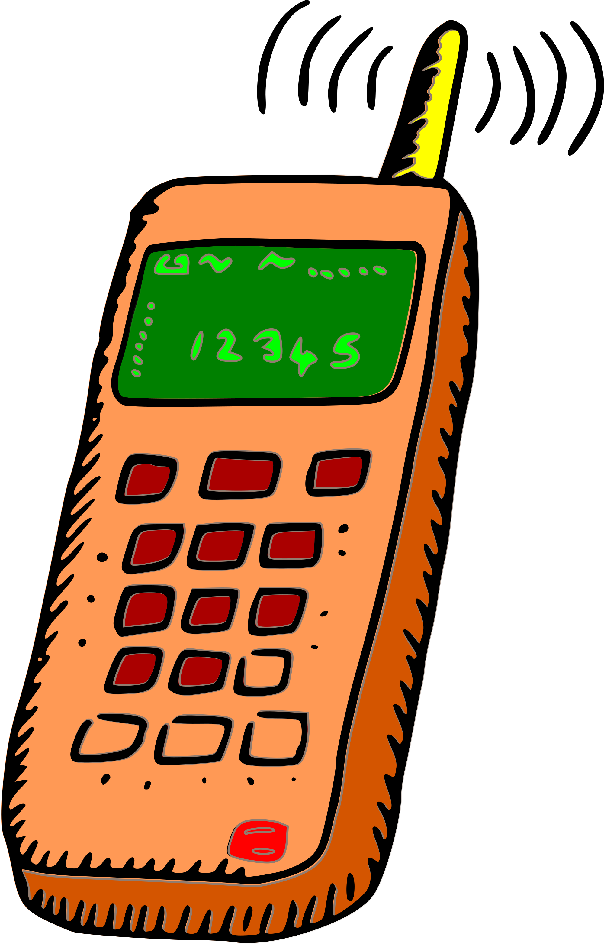 Free old mobile phone clipart clipart and vector image