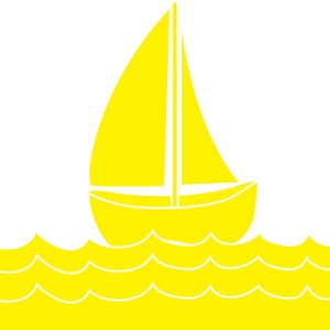 Free sailboat clip art image sailing boat on the high seas