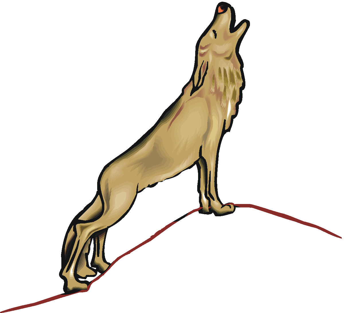 Free wolf clipart 2