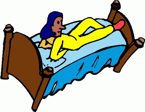 Girl bed clipart clipart kid 2