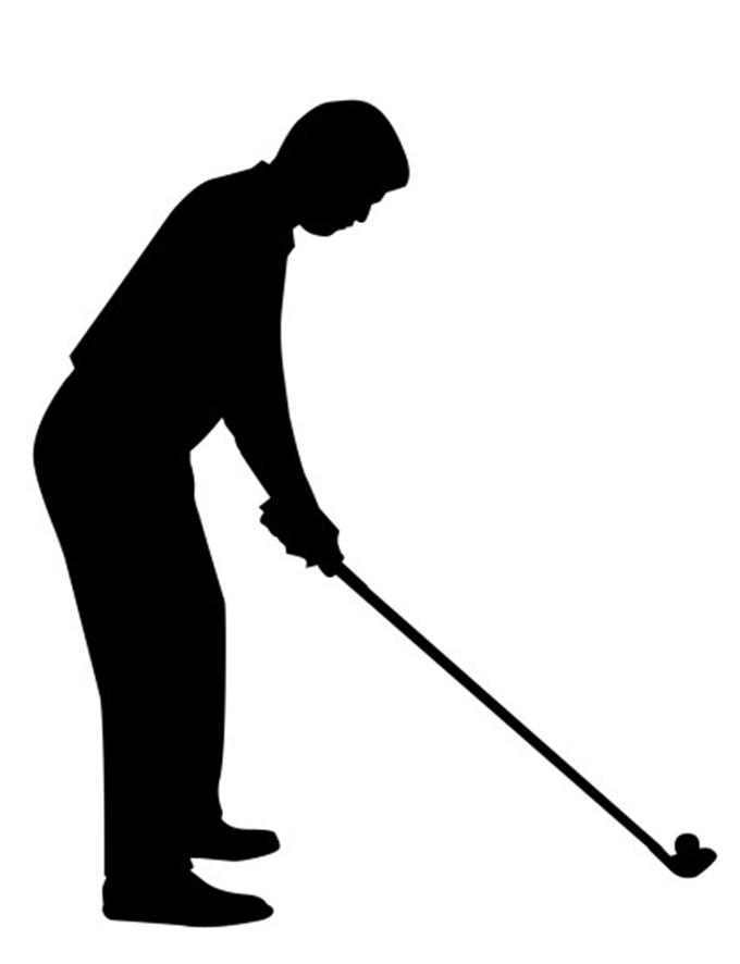 Golf silhouette free clipart clipart