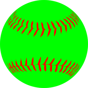 Green softball clip art at clker vector clip art
