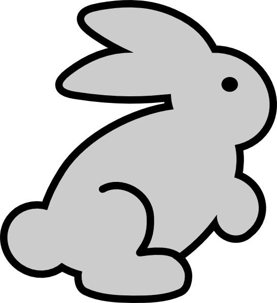 Grey bunny clip art cwemi images gallery