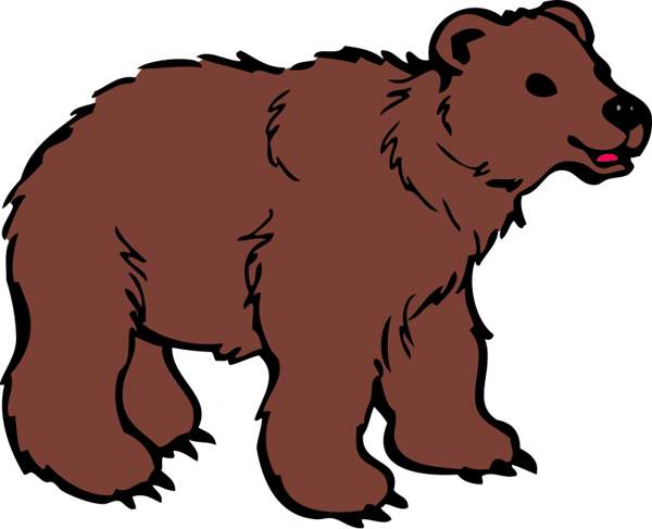 Grizzly bear silvertip bear clipart graphics free clip art clipartix
