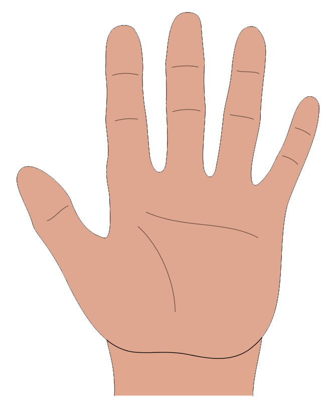Hand free to use clipart