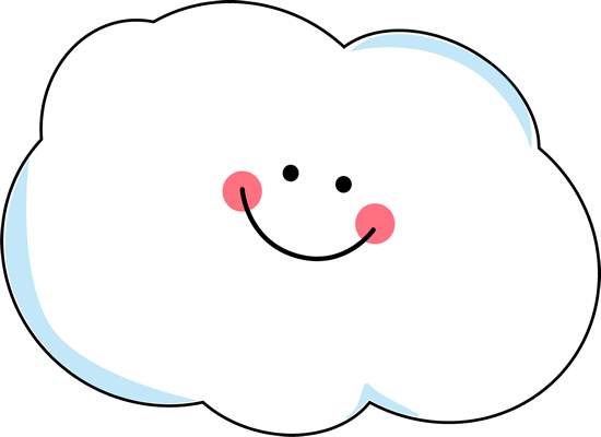 Happy cloud clipart 2 image