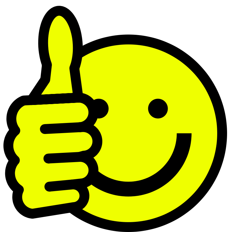 Happy face smiley face clip art thumbs up free clipart images