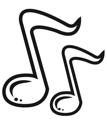 Image of a music note cliparts