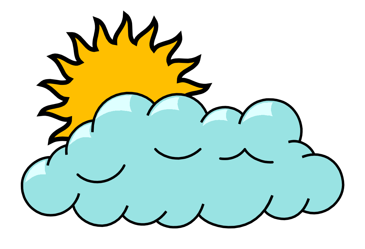 Image of cloud clip art sun and clouds clipart