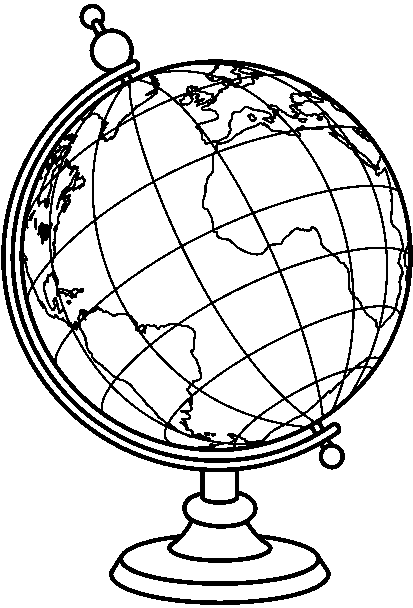 Image of globe clipart black and white black globe clip