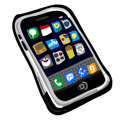 Iphone cell phone clipart free clipart images 3