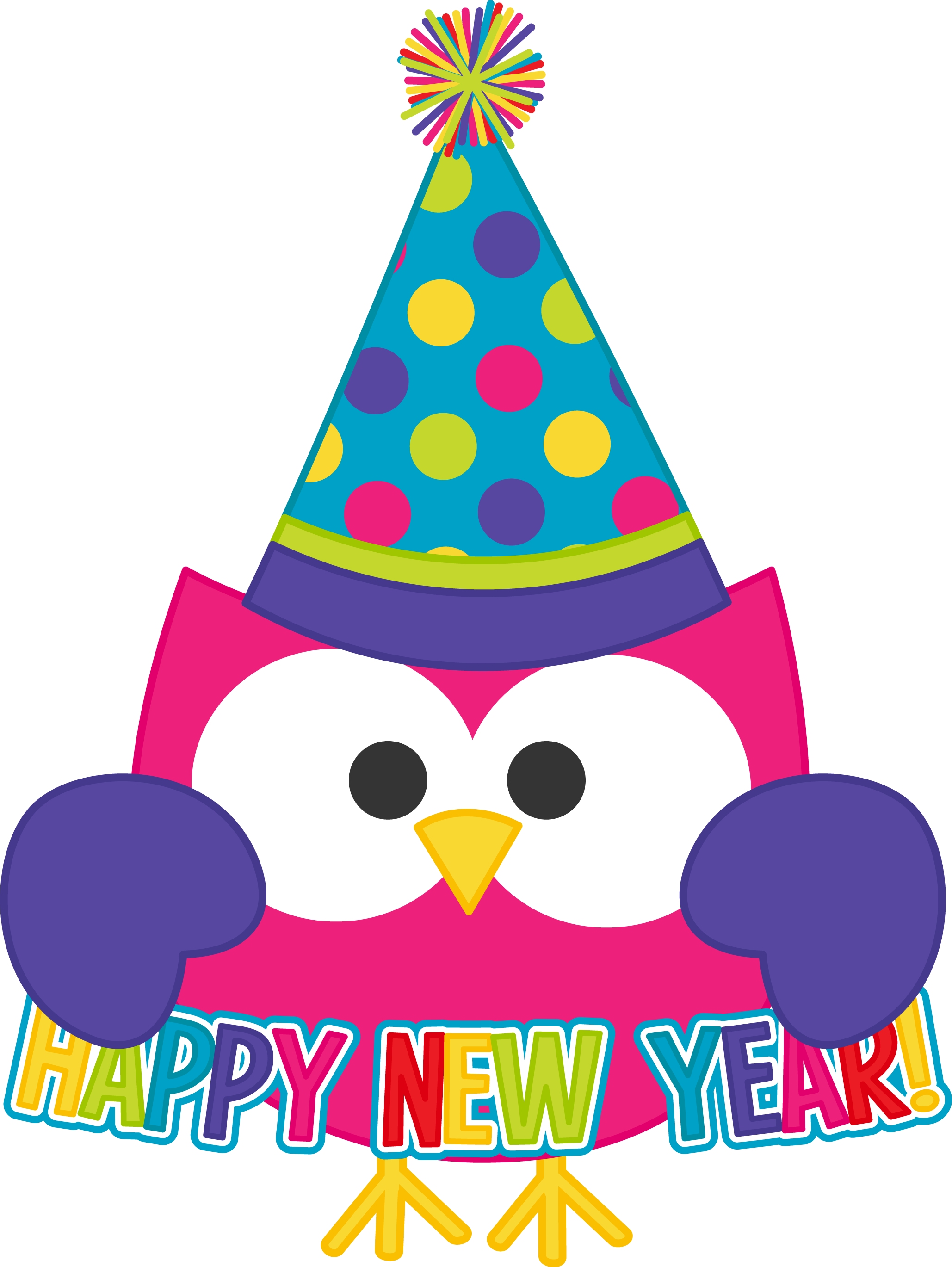 January free happy new year clipart the cliparts