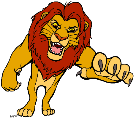 Lion clip art black and white free clipart images