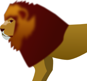 Lion clip art free vector 4vector