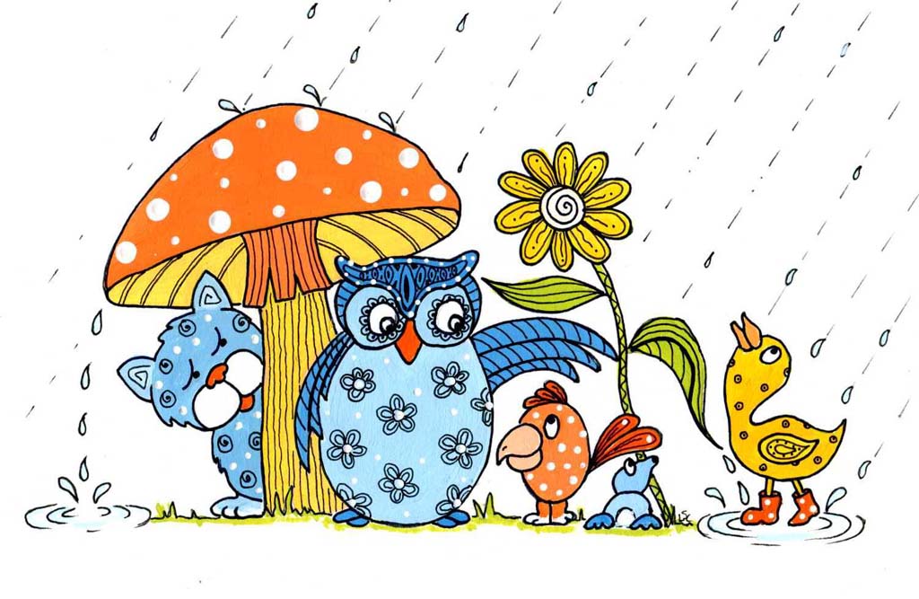 March showers clipart