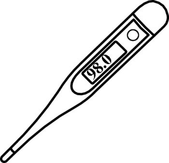 Medical thermometer clipart
