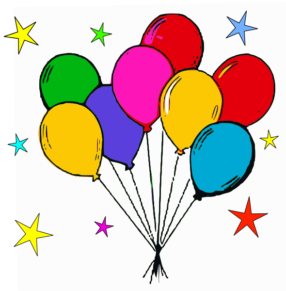 More balloons clip art download