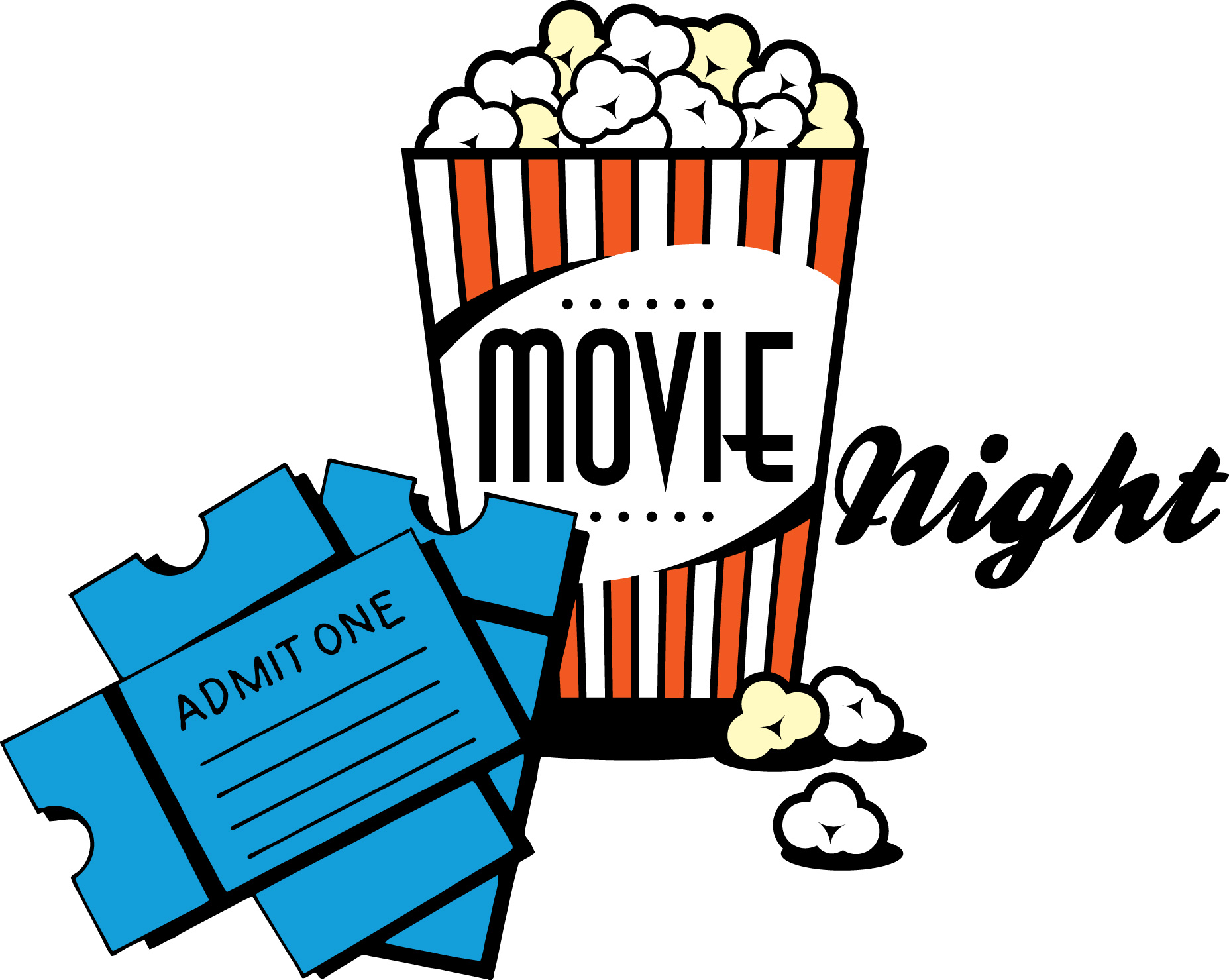 Movie night clipart free clipart images 2