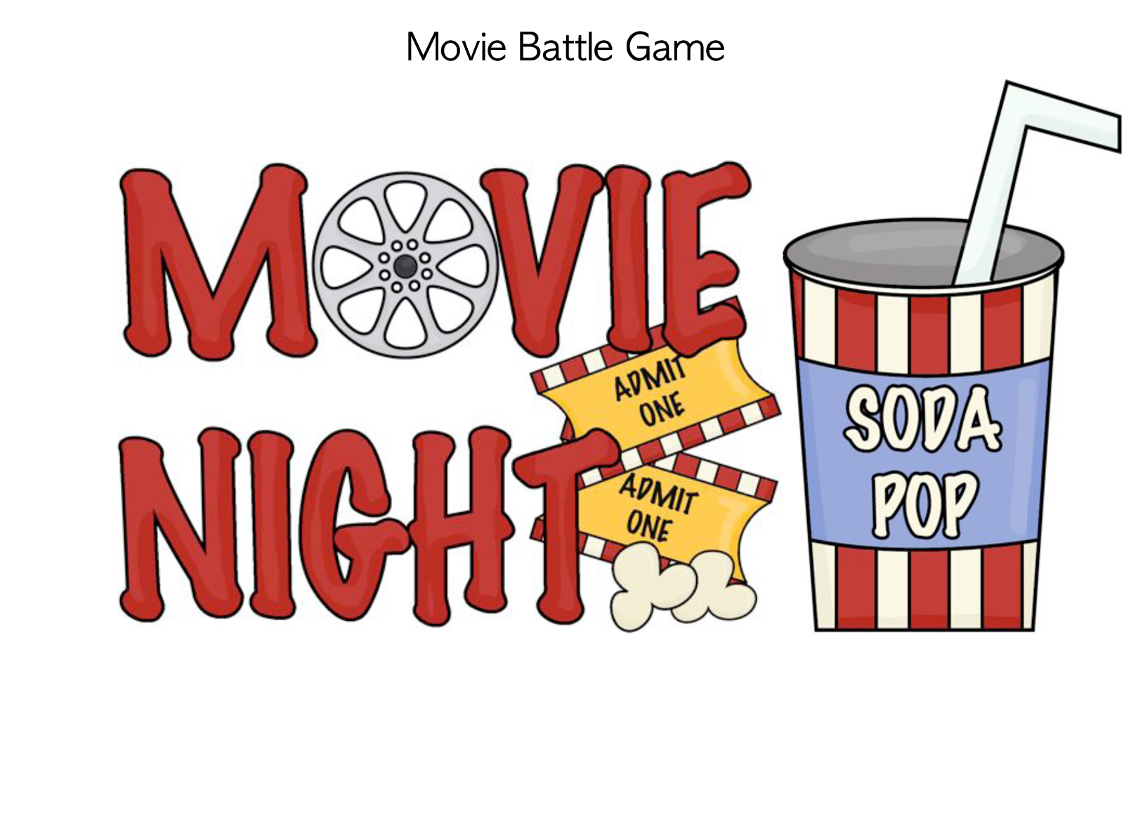 Movie rental clipart movie night clip art popcorn clipart image 1