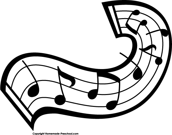 Music notes clipart black and white free clipart 3