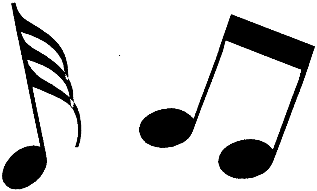 Music notes clipart black and white free clipart 5