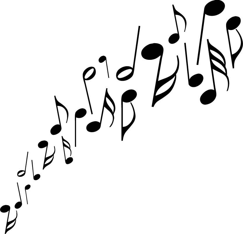 Music notes clipart free clipart images