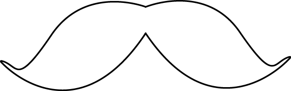 Mustache border clip art 4