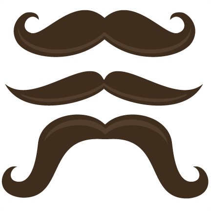 Mustache clip art no background 3