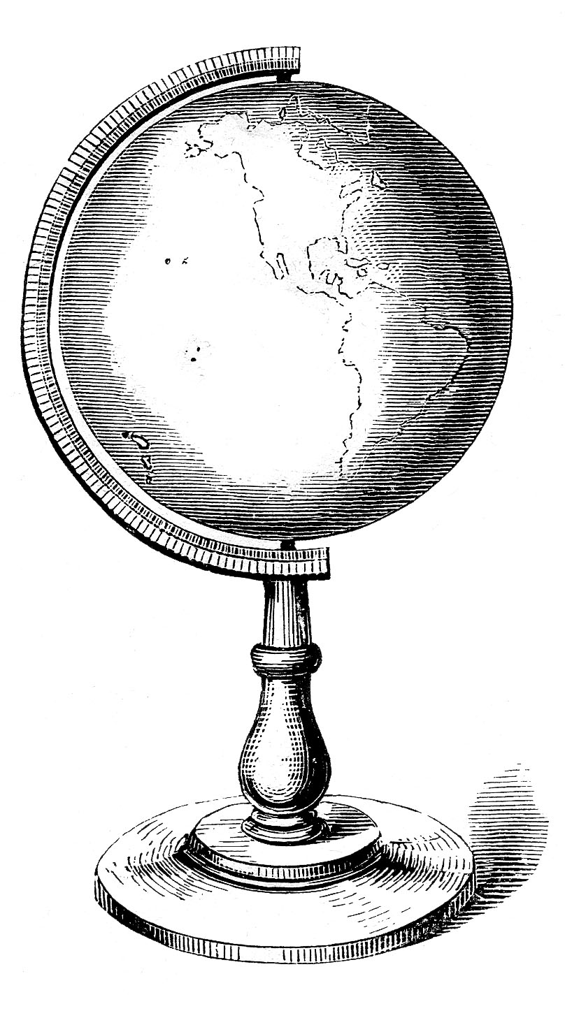Northern hemisphere globe clip art free vector in open office