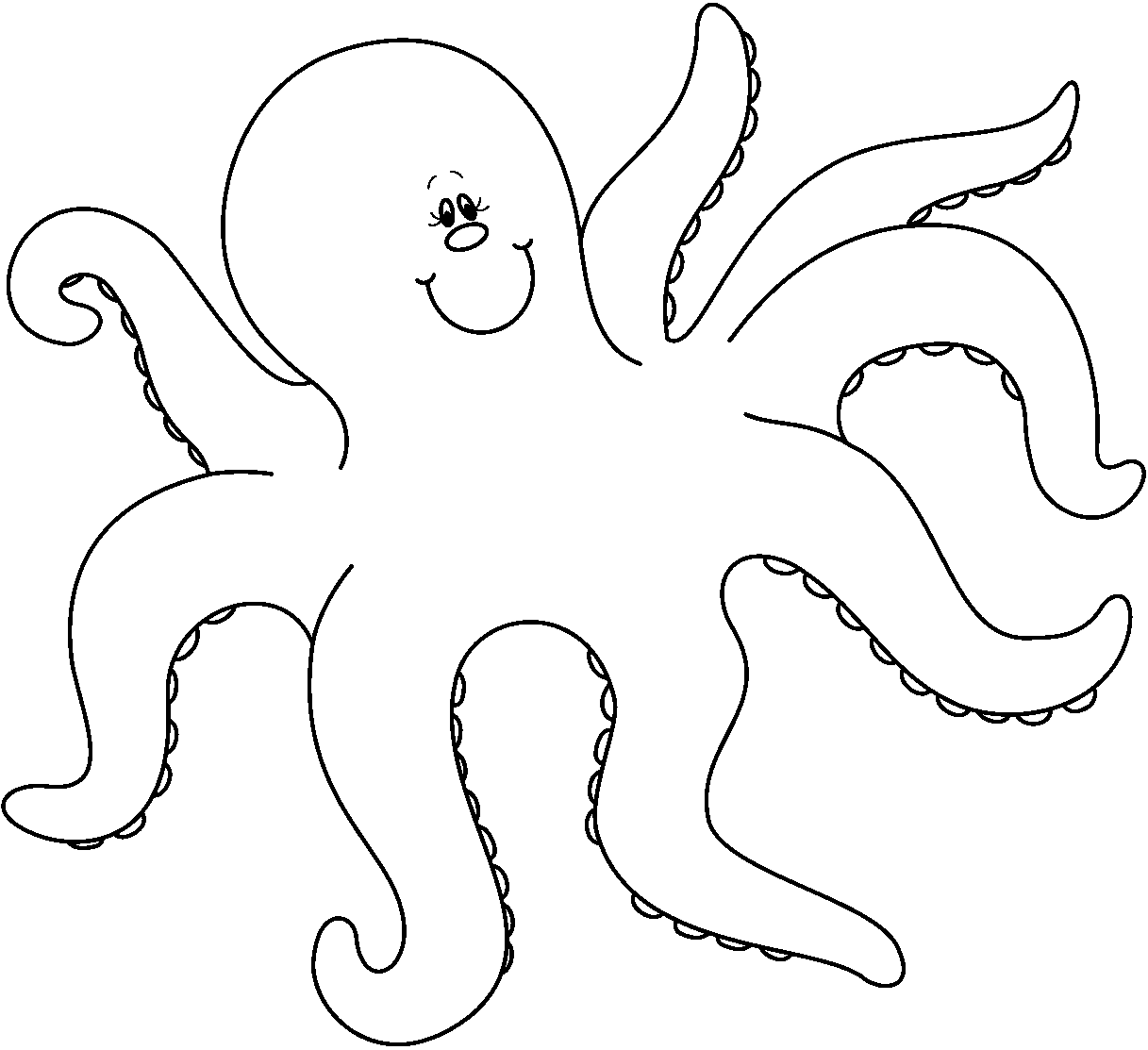Octopus black clipart