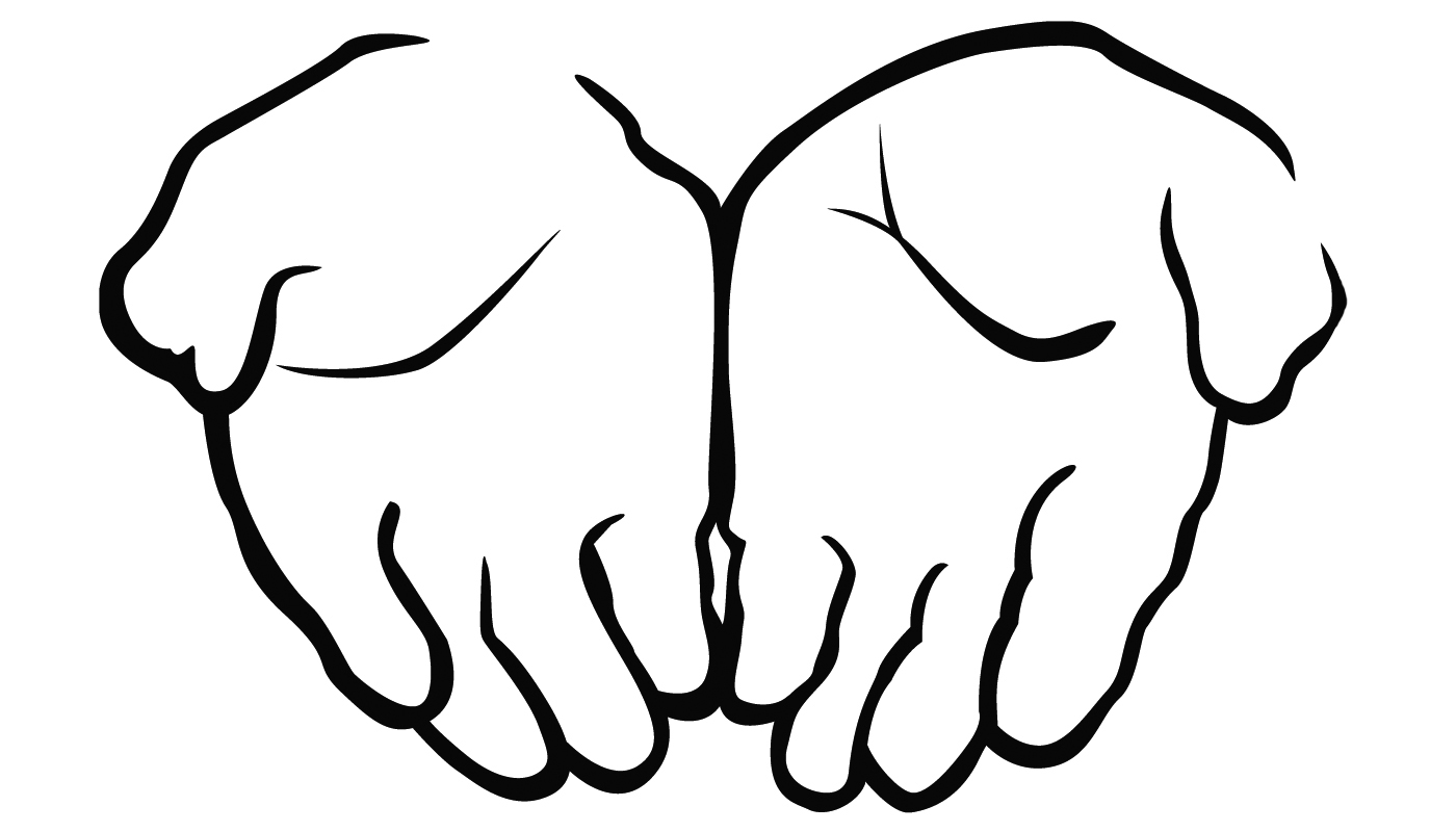 Open praying hands clipart free clipart images