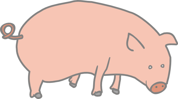 Pig clip art free vector clipartcow