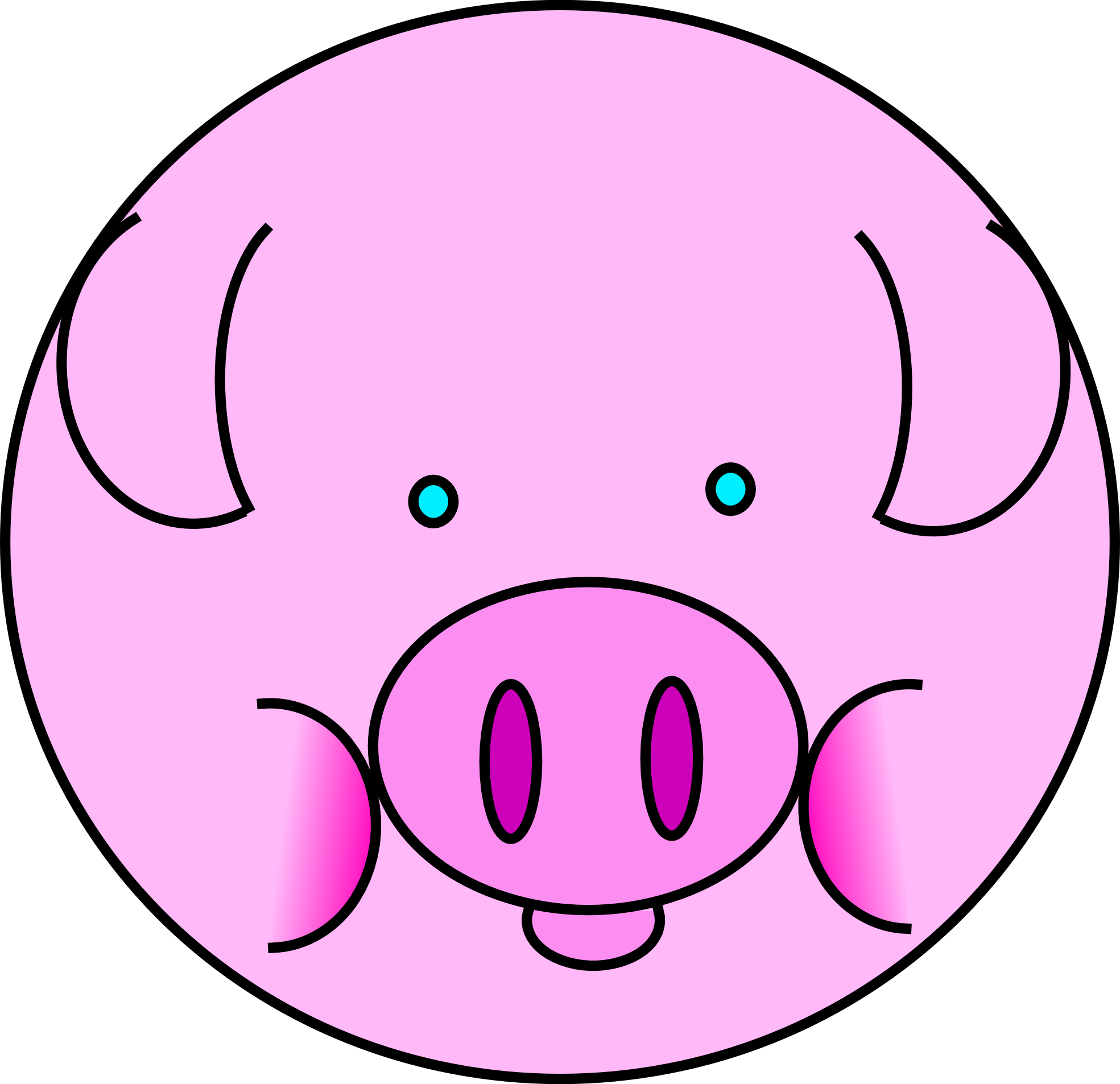 Pig clipart free clipart images 3 clipartcow