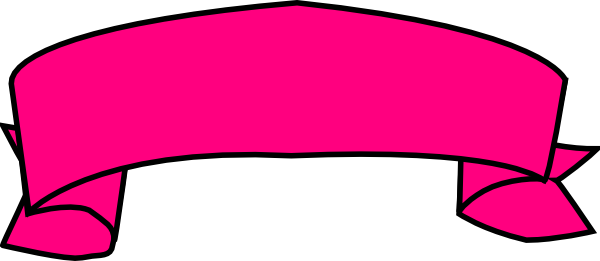 Pink banner clip art vector clip art free