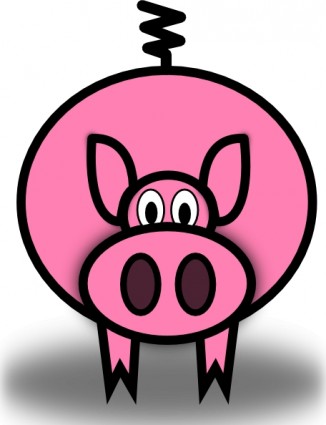Download Pink Pig Clip Art Free Vector In Open Office Drawing Svg Svg Cliparting Com