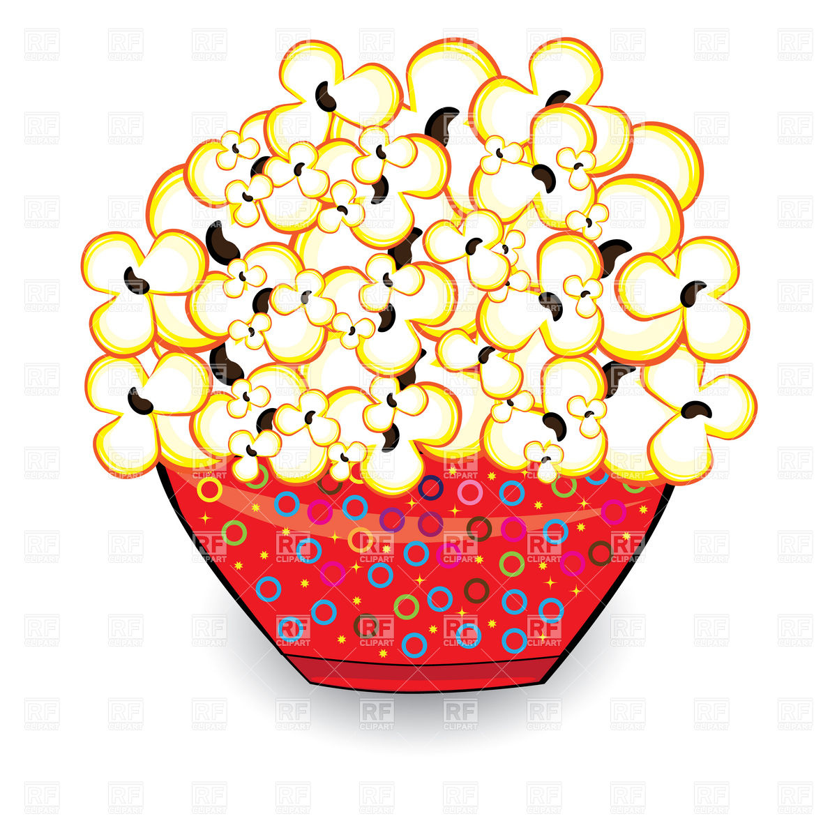 Popcorn kernel border clipart free clipart images cliparts and