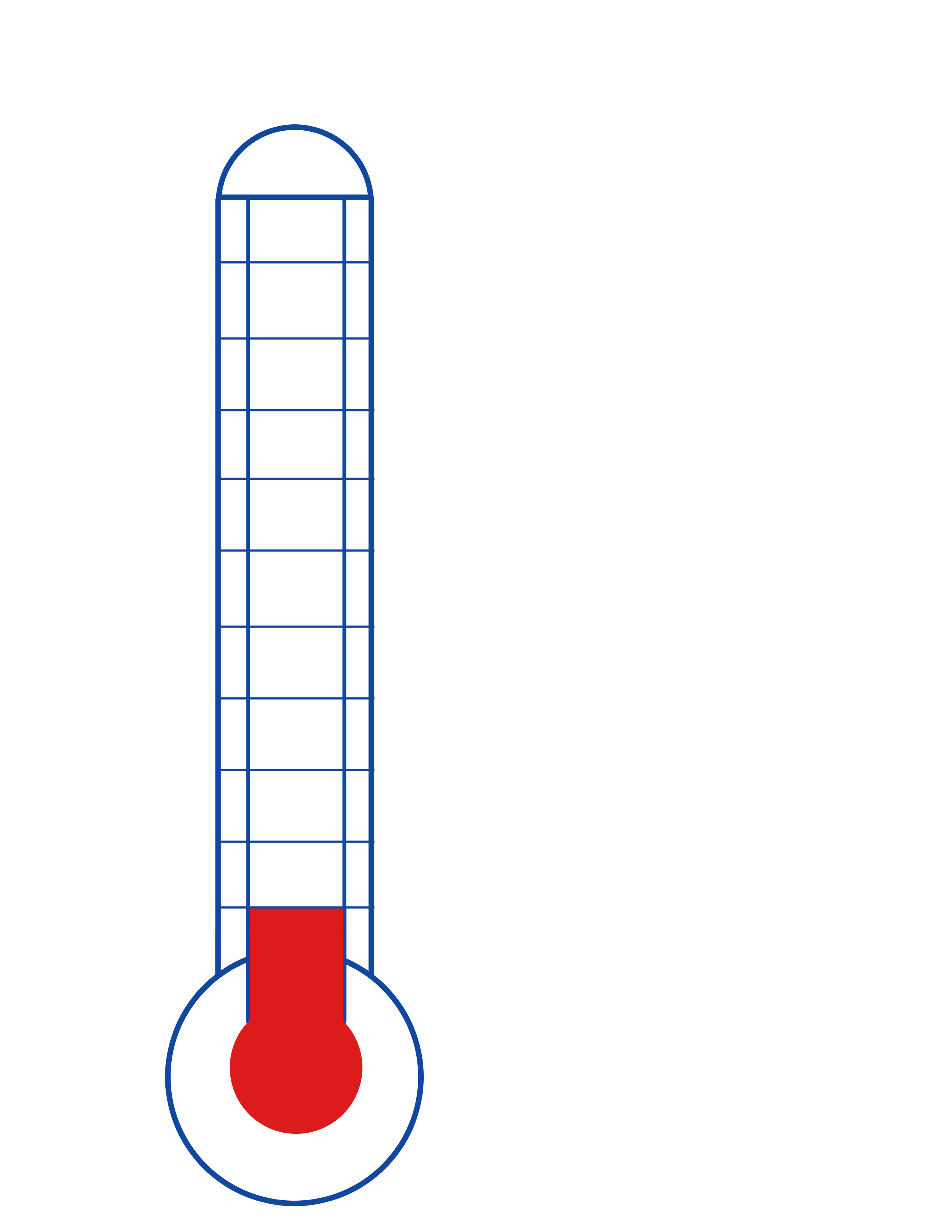 Printable fundraising thermometer clipart