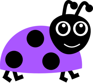 Purple ladybug clip art at clker vector clip art