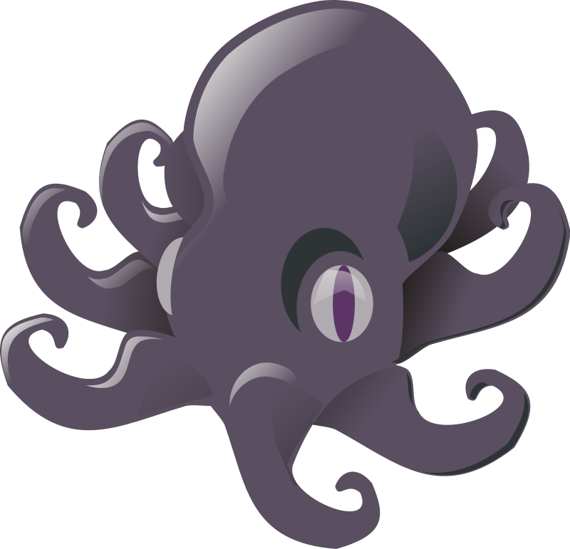 Purple octopus clipart free clipart images 2