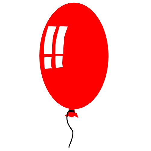 Red balloon clipart free clipart images
