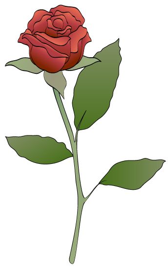 Red rose clipart red rose clip art 9 leaves and vines
