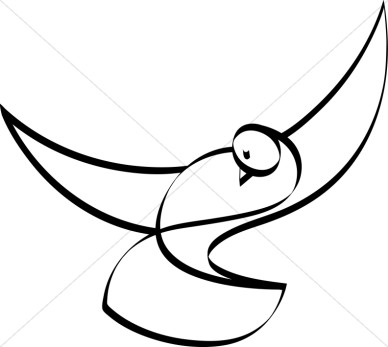 Religious dove black and white christian clipart dove clipart