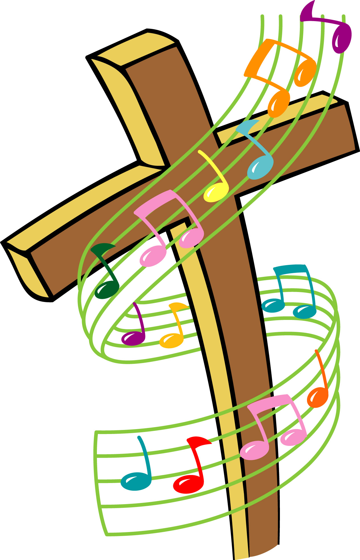 Religious music clipart