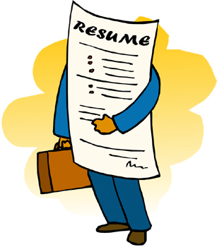 Resume writing clipart