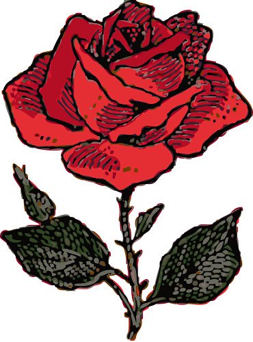Rose clip art black and white free clipart images