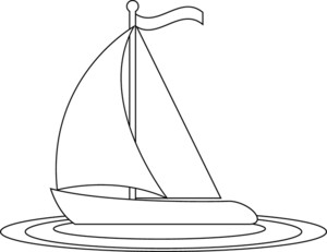 Sailboatloring page clipart image clip art a